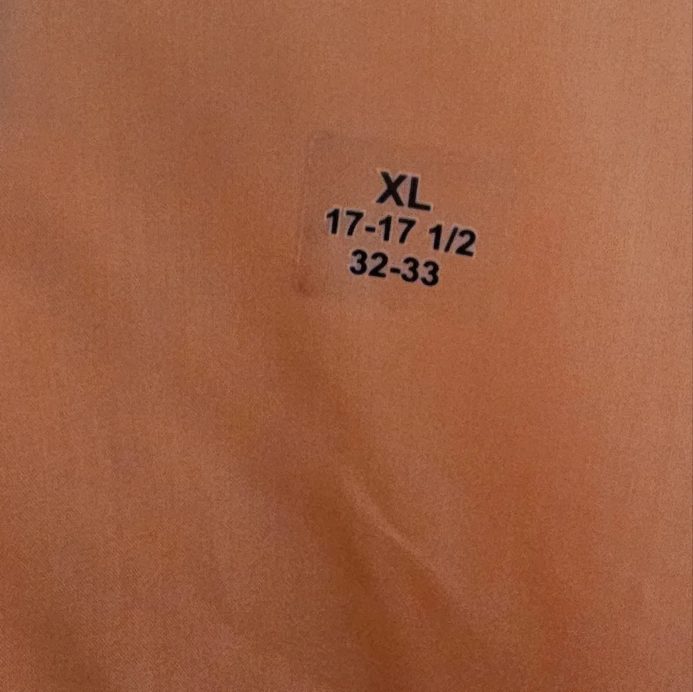 Men’s Orange Dress Shirt size XL - Picture 3 of 3